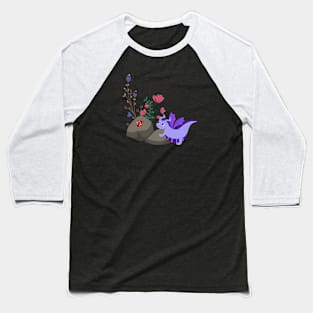 Baby Draon (purple) Baseball T-Shirt